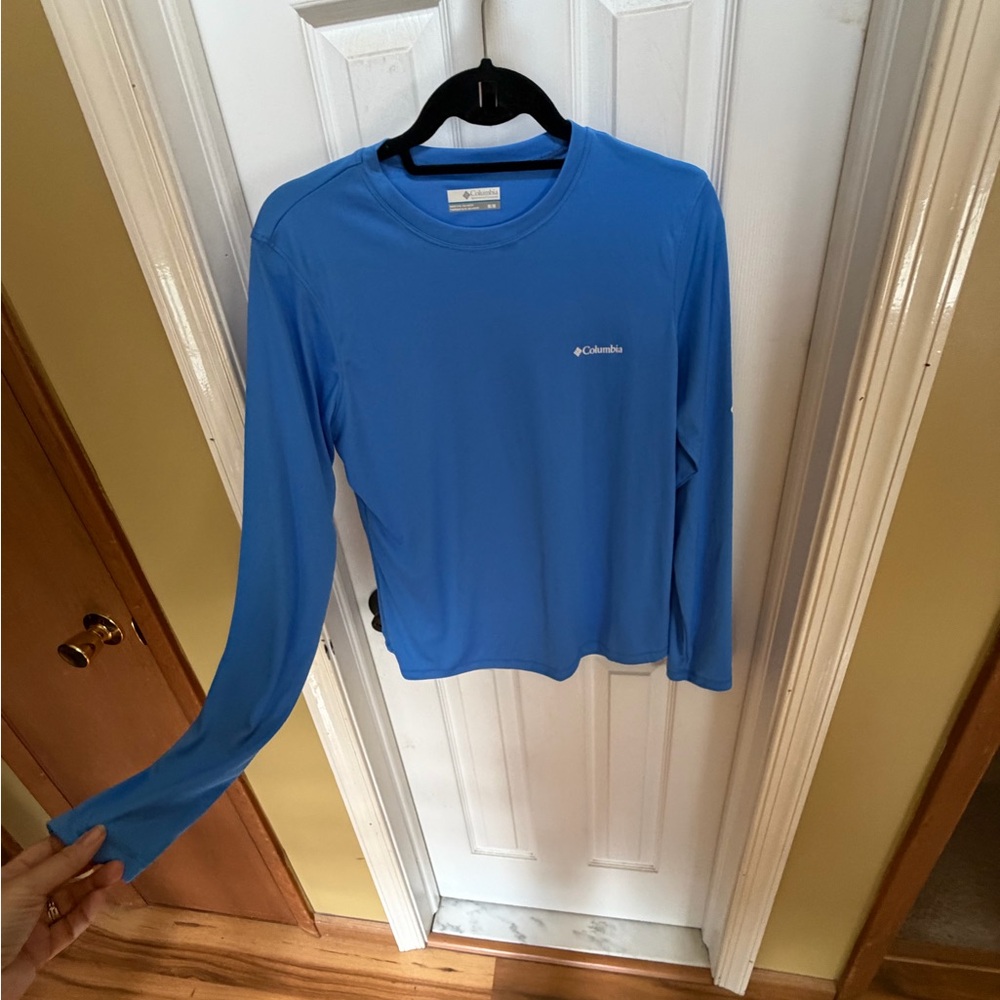 Columbia Men's Long-Sleeve Crew Neck Shirt - Blue